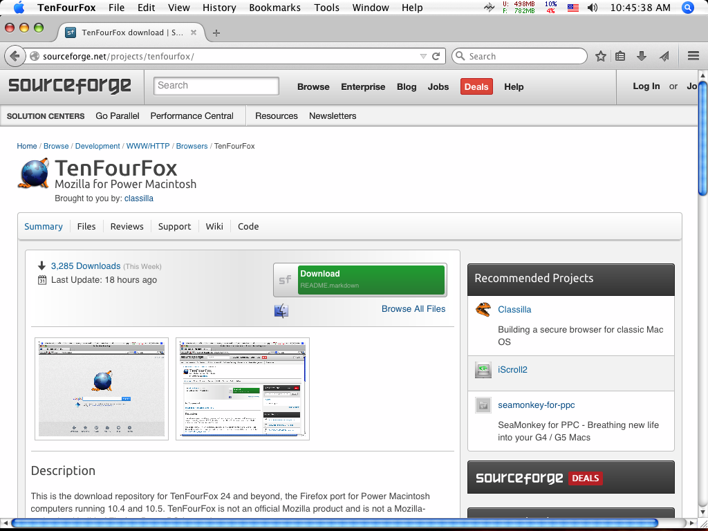 TenFourFox Download SourceForge